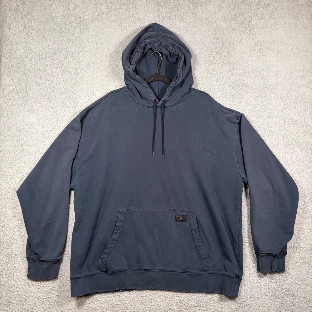 C.C‎ Filson Pullover Hoodie Men's XXL Faded Blue Workwear Fleece Sweatshirt